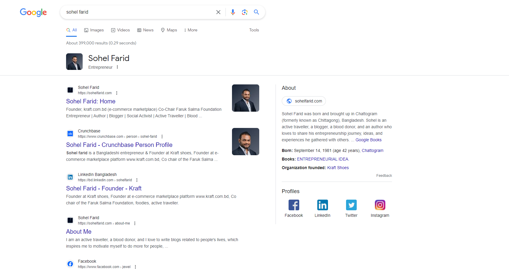 Google Knowledge Panel for Personal - Google Panel Service
